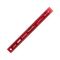 300mm Cork Backed Stainless Steel Ruler Red